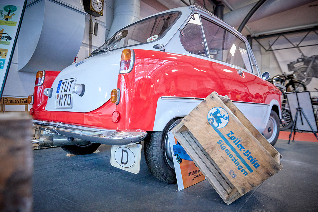 Janus: Zündapp Janus 250, Viersitzer Rücken-an-Rücken, seltenes Automobil, gebaut 1957.